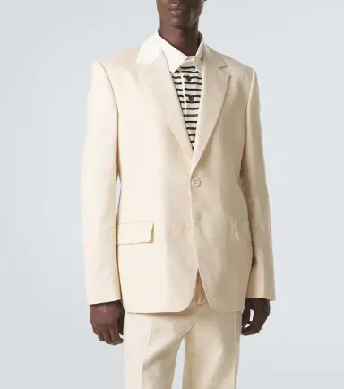 Wales Bonner Alto satin-trimmed blazer | Thumbnail 7 Wales Bonner Alto satin-trimmed blazer | Thumbnail 7