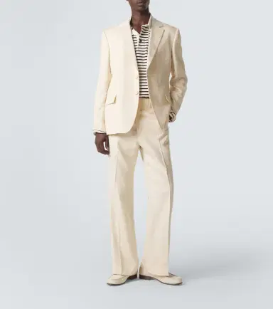 Wales Bonner Alto satin-trimmed blazer | Thumbnail 8 Wales Bonner Alto satin-trimmed blazer | Thumbnail 8