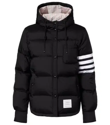 Thom Browne 4-Bar hooded quilted down jacket | Thumbnail 1 Thom Browne 4-Bar hooded quilted down jacket | Thumbnail 1