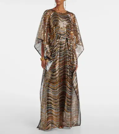 Taller Marmo Erte sequined tulle kaftan | Thumbnail 3 Taller Marmo Erte sequined tulle kaftan | Thumbnail 3