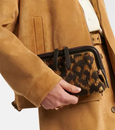 Etro Doc leather-trimmed raffia-effect crossbody bag | Thumbnail 5 Etro Doc leather-trimmed raffia-effect crossbody bag | Thumbnail 5