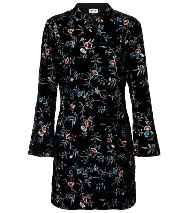 Rixo Delphina embroidered velvet minidress | Thumbnail 1 Rixo Delphina embroidered velvet minidress | Thumbnail 1