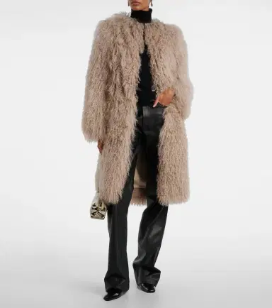 Yves Salomon Shearling coat | Thumbnail 4 Yves Salomon Shearling coat | Thumbnail 4