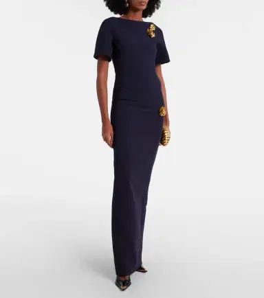 Safiyaa Lacin embellished crêpe gown | Thumbnail 5 Safiyaa Lacin embellished crêpe gown | Thumbnail 5