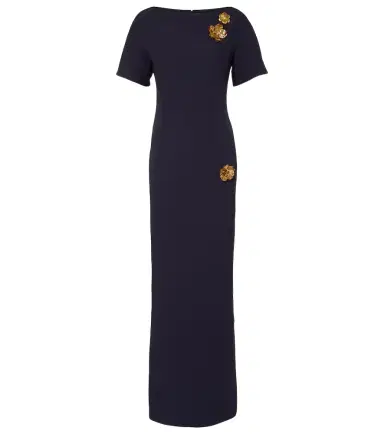 Safiyaa Lacin embellished crêpe gown | Thumbnail 1 Safiyaa Lacin embellished crêpe gown | Thumbnail 1