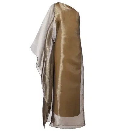 Taller Marmo Betsy one-shoulder fil coupé maxi dress | Thumbnail 1 Taller Marmo Betsy one-shoulder fil coupé maxi dress | Thumbnail 1