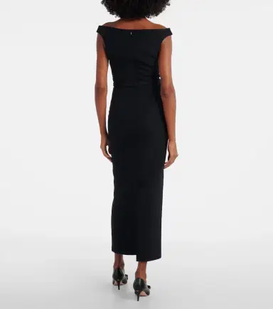 Safiyaa Belted embellished crêpe maxi dress | Thumbnail 2 Safiyaa Belted embellished crêpe maxi dress | Thumbnail 2