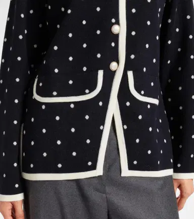 Rixo Mirja polka-dot wool-blend cardigan | Thumbnail 3 Rixo Mirja polka-dot wool-blend cardigan | Thumbnail 3