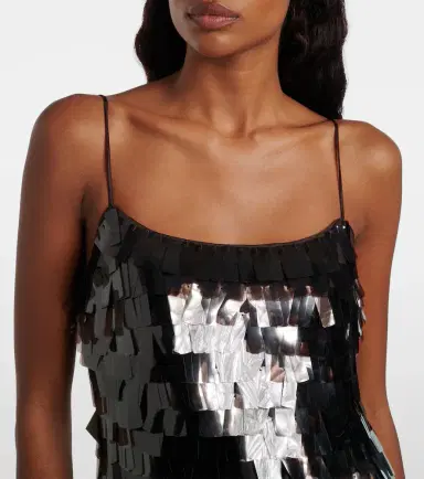 Staud Mesa sequined satin gown | Thumbnail 3 Staud Mesa sequined satin gown | Thumbnail 3