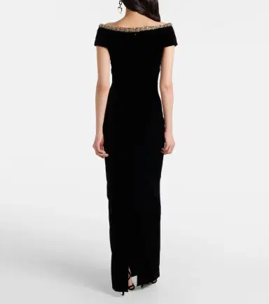 Roland Mouret Embellished velvet gown | Thumbnail 2 Roland Mouret Embellished velvet gown | Thumbnail 2