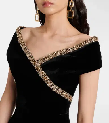 Roland Mouret Embellished velvet gown | Thumbnail 4 Roland Mouret Embellished velvet gown | Thumbnail 4