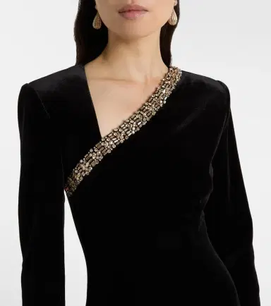 Roland Mouret Embellished velvet gown | Thumbnail 4 Roland Mouret Embellished velvet gown | Thumbnail 4