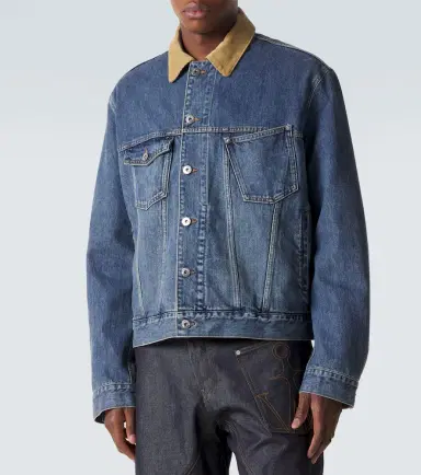 JW Anderson Corduroy-trimmed denim jacket | Thumbnail 2 JW Anderson Corduroy-trimmed denim jacket | Thumbnail 2