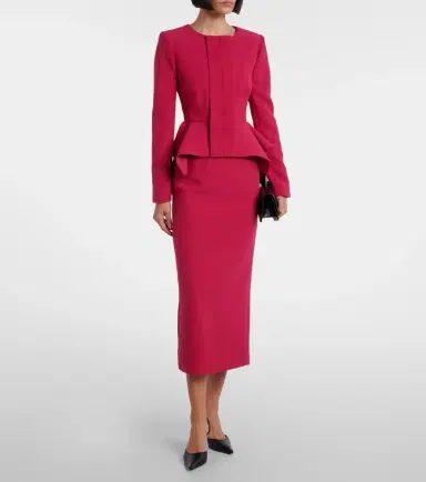 Roland Mouret Peplum crêpe jacket | Thumbnail 2 Roland Mouret Peplum crêpe jacket | Thumbnail 2