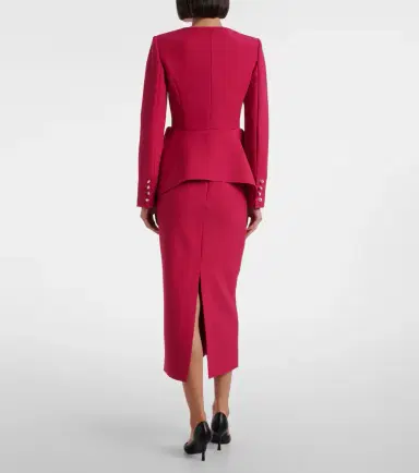Roland Mouret Peplum crêpe jacket | Thumbnail 3 Roland Mouret Peplum crêpe jacket | Thumbnail 3