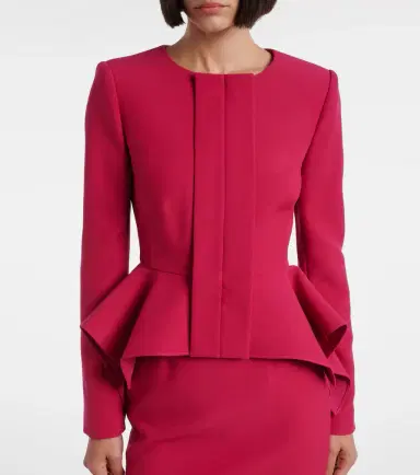 Roland Mouret Peplum crêpe jacket | Thumbnail 6 Roland Mouret Peplum crêpe jacket | Thumbnail 6