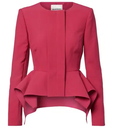 Roland Mouret Peplum crêpe jacket | Thumbnail 1 Roland Mouret Peplum crêpe jacket | Thumbnail 1