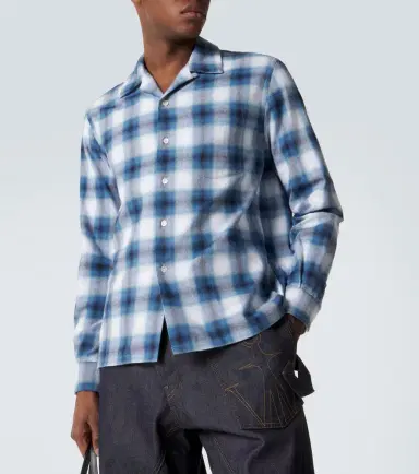 JW Anderson Checked cotton flannel shirt | Thumbnail 3 JW Anderson Checked cotton flannel shirt | Thumbnail 3