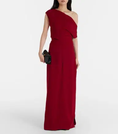 Proenza Schouler Rosina one-shoulder crêpe gown | Thumbnail 3 Proenza Schouler Rosina one-shoulder crêpe gown | Thumbnail 3