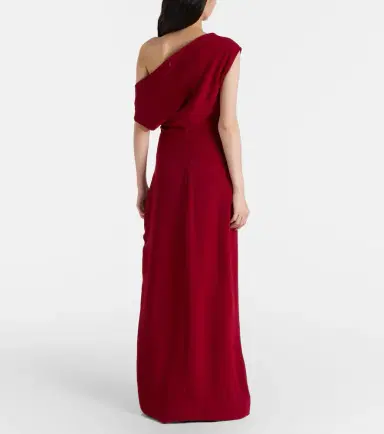 Proenza Schouler Rosina one-shoulder crêpe gown | Thumbnail 4 Proenza Schouler Rosina one-shoulder crêpe gown | Thumbnail 4