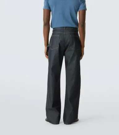 JW Anderson Twisted embroidered cotton wide-leg jeans | Thumbnail 3 JW Anderson Twisted embroidered cotton wide-leg jeans | Thumbnail 3