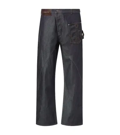 JW Anderson Twisted embroidered cotton wide-leg jeans | Thumbnail 1 JW Anderson Twisted embroidered cotton wide-leg jeans | Thumbnail 1