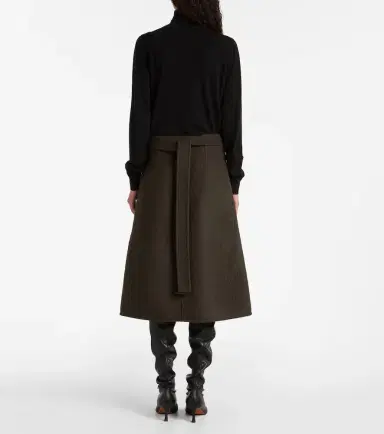 Proenza Schouler Bodhi wool-blend bouclé twill wrap skirt | Thumbnail 4 Proenza Schouler Bodhi wool-blend bouclé twill wrap skirt | Thumbnail 4