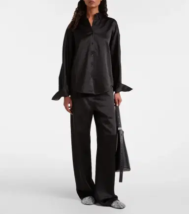 Proenza Schouler Caroline crêpe shirt | Thumbnail 6 Proenza Schouler Caroline crêpe shirt | Thumbnail 6