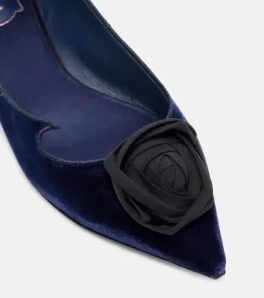 Roger Vivier Rose Vivier velvet ballet flats | Thumbnail 4 Roger Vivier Rose Vivier velvet ballet flats | Thumbnail 4