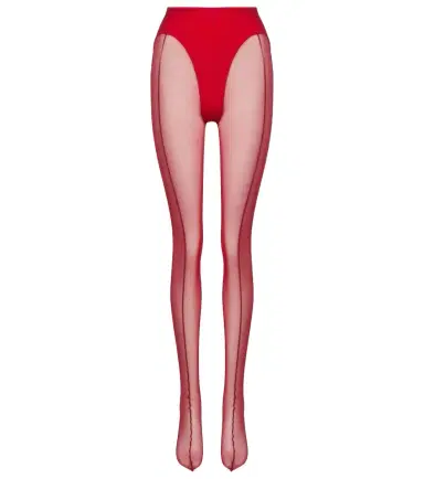 Mugler re/edit sheer tulle tights | Thumbnail 1 Mugler re/edit sheer tulle tights | Thumbnail 1