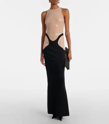 Mugler re/edit sequined crêpe gown | Thumbnail 4 Mugler re/edit sequined crêpe gown | Thumbnail 4