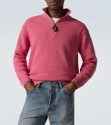 JW Anderson Wool and cotton half-zip sweater | Thumbnail 3 JW Anderson Wool and cotton half-zip sweater | Thumbnail 3
