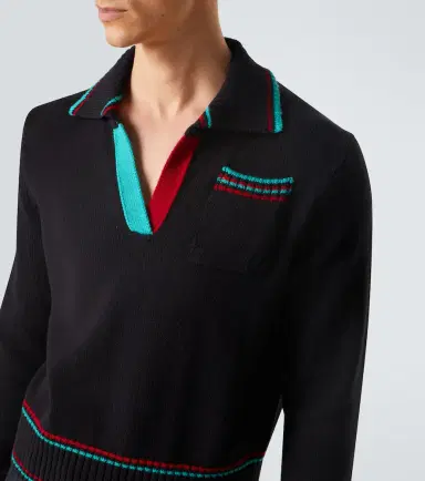 JW Anderson Cotton, cashmere, and wool polo sweater | Thumbnail 5 JW Anderson Cotton, cashmere, and wool polo sweater | Thumbnail 5