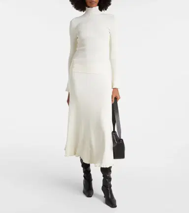 Proenza Schouler White Label Stina ribbed-knit midi skirt | Thumbnail 2 Proenza Schouler White Label Stina ribbed-knit midi skirt | Thumbnail 2
