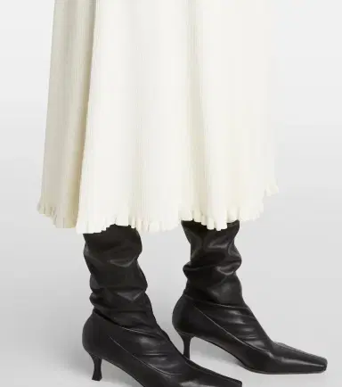 Proenza Schouler White Label Stina ribbed-knit midi skirt | Thumbnail 3 Proenza Schouler White Label Stina ribbed-knit midi skirt | Thumbnail 3
