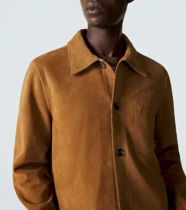 Ami Paris Suede blouson jacket | Thumbnail 3 Ami Paris Suede blouson jacket | Thumbnail 3
