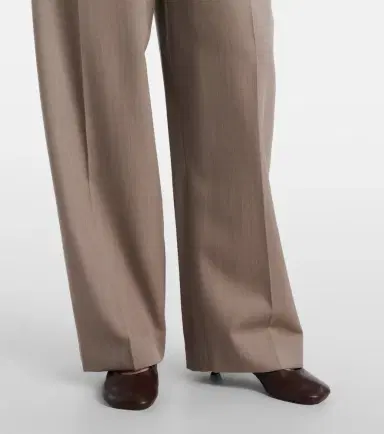 Loewe Gathered wool wide-leg pants | Thumbnail 6 Loewe Gathered wool wide-leg pants | Thumbnail 6