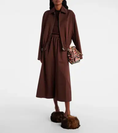 Loewe Belted cotton and silk twill blouson | Thumbnail 5 Loewe Belted cotton and silk twill blouson | Thumbnail 5