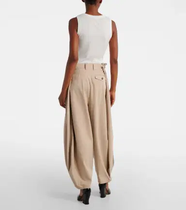 Loewe Cotton and silk twill balloon pants | Thumbnail 3 Loewe Cotton and silk twill balloon pants | Thumbnail 3