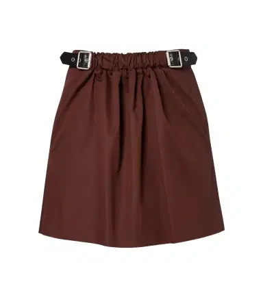 Loewe Belted cotton and silk twill miniskirt | Thumbnail 1 Loewe Belted cotton and silk twill miniskirt | Thumbnail 1