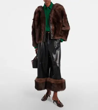 Loewe Leather wide-leg pants | Thumbnail 2 Loewe Leather wide-leg pants | Thumbnail 2