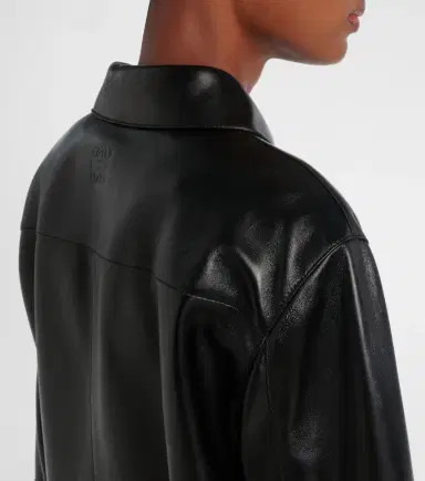Loewe Shearling-trimmed leather jacket | Thumbnail 3 Loewe Shearling-trimmed leather jacket | Thumbnail 3