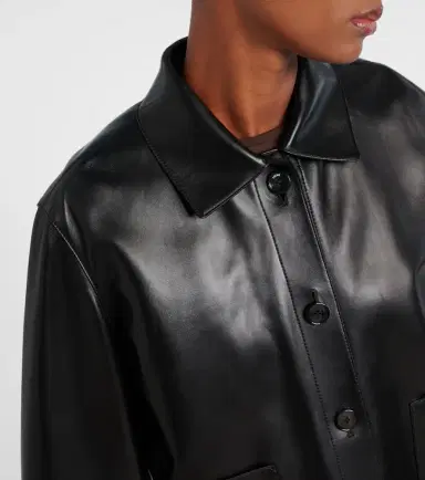 Loewe Shearling-trimmed leather jacket | Thumbnail 7 Loewe Shearling-trimmed leather jacket | Thumbnail 7