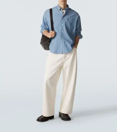 Ami Paris Ami de Caur cotton chambray shirt | Thumbnail 6 Ami Paris Ami de Caur cotton chambray shirt | Thumbnail 6