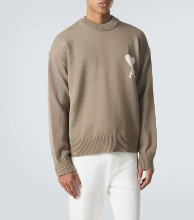 Ami Paris Ami De Caur wool and cotton sweater | Thumbnail 4 Ami Paris Ami De Caur wool and cotton sweater | Thumbnail 4