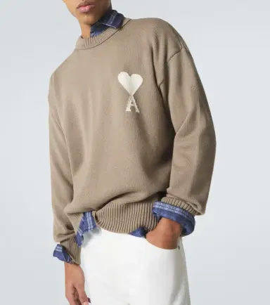 Ami Paris Ami De Caur wool and cotton sweater | Thumbnail 5 Ami Paris Ami De Caur wool and cotton sweater | Thumbnail 5