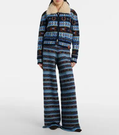 Stella McCartney Knitted virgin wool wide-leg pants | Thumbnail 4 Stella McCartney Knitted virgin wool wide-leg pants | Thumbnail 4