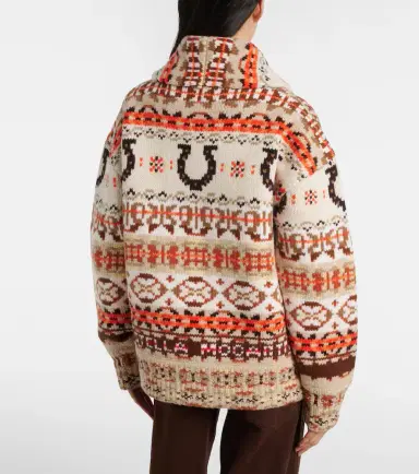 Stella McCartney Intarsia oversized virgin wool cardigan | Thumbnail 3 Stella McCartney Intarsia oversized virgin wool cardigan | Thumbnail 3