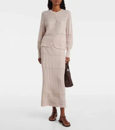 Eres Trio pointelle wool and cashmere cardigan | Thumbnail 3 Eres Trio pointelle wool and cashmere cardigan | Thumbnail 3