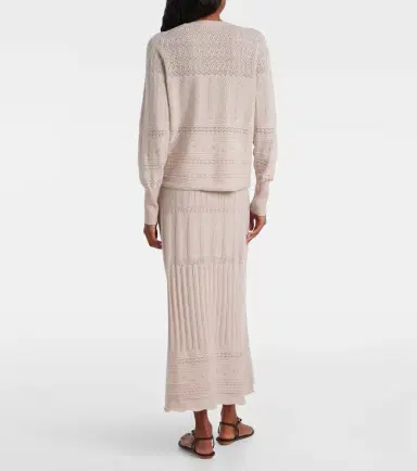 Eres Trio pointelle wool and cashmere cardigan | Thumbnail 5 Eres Trio pointelle wool and cashmere cardigan | Thumbnail 5